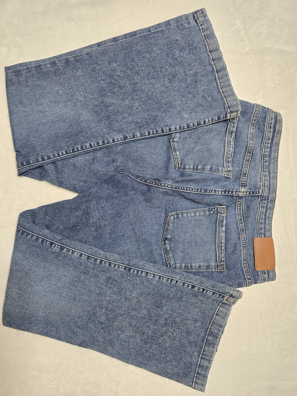 Karl Lagerfeld High-Waisted Bootcut Jeans